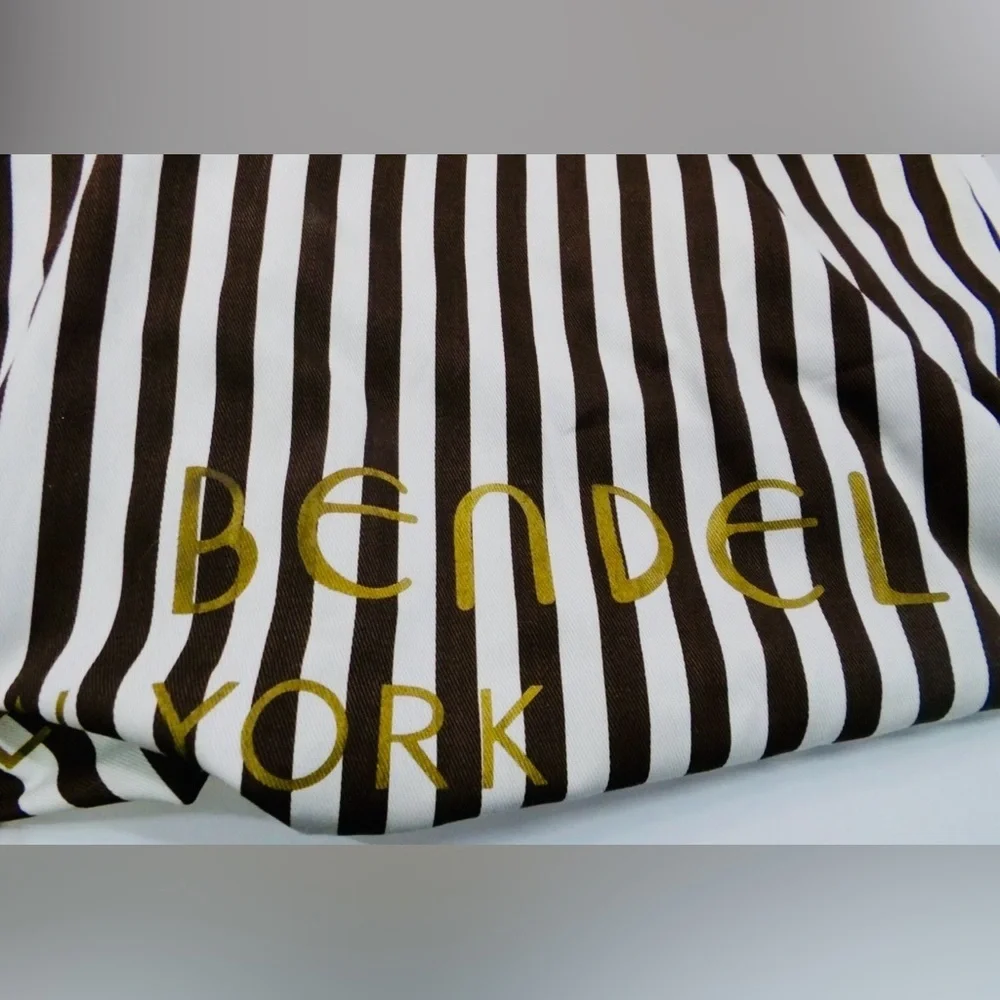 Henri Bendel Soho Black Leather Backpack Purse Gold Hardware w/Dust Bag